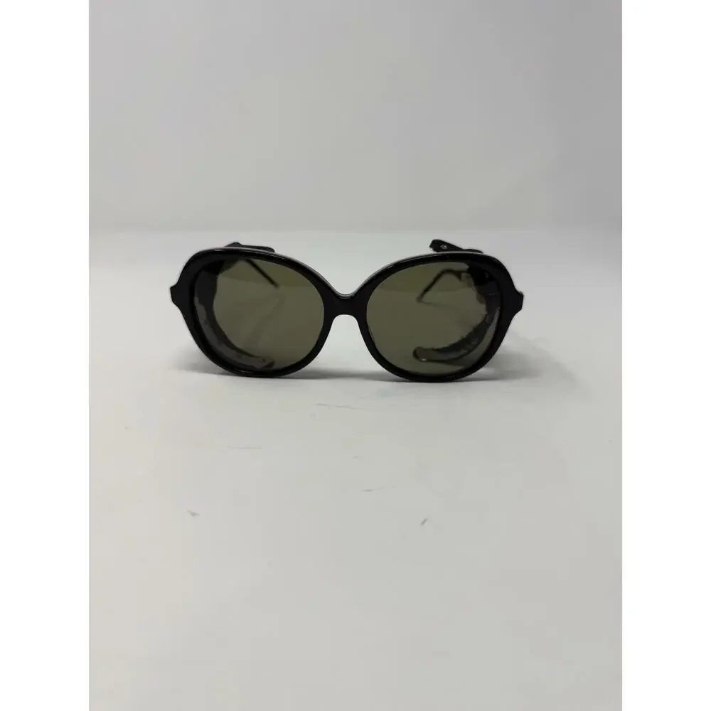 Thom Browne Unisex Black Novelty Oval Sunglasses One Size